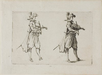 Skrzypek, z Kaprysów autorstwa Jacques Callot