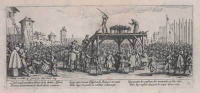 Koło (La Roue), z „Miseries of War” autorstwa Jacques Callot