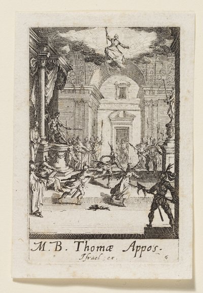 Apostoł Tomasz (Thomas Appos.) autorstwa Jacques Callot