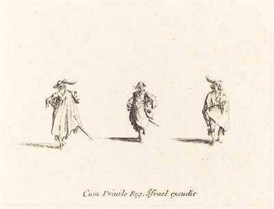 Trzech Panów autorstwa Jacques Callot