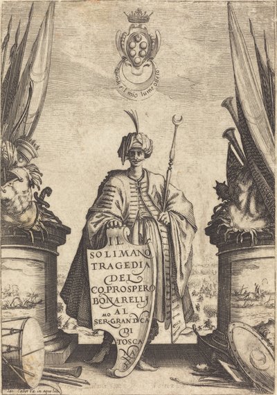 Strona tytułowa „Il Suleiman” autorstwa Jacques Callot