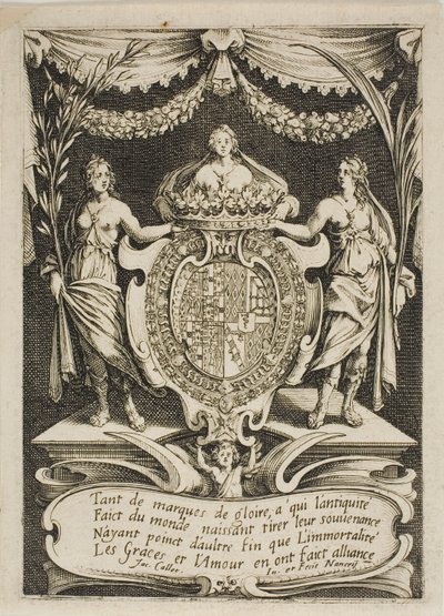 Strona tytułowa, z „Walki przy barierze” autorstwa Jacques Callot
