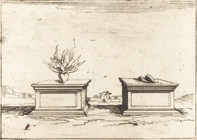 Dwa serca autorstwa Jacques Callot
