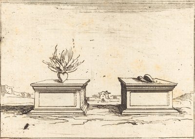 Dwa serca, 1628. autorstwa Jacques Callot