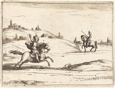 Dwóch Rycerzy autorstwa Jacques Callot