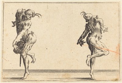 Tańczące dwa pantalony, ok. 1930 r. 1622. autorstwa Jacques Callot
