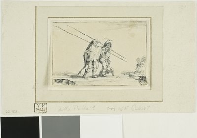 Dwóch żołnierzy ze sztabami autorstwa Jacques Callot
