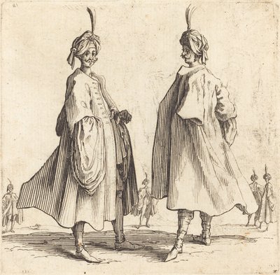 Dwóch Turków autorstwa Jacques Callot