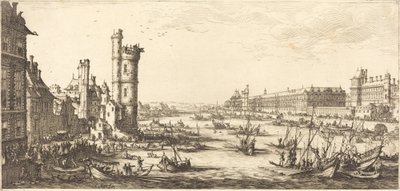 Widok na Luwr autorstwa Jacques Callot