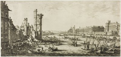 Widok na Luwr autorstwa Jacques Callot