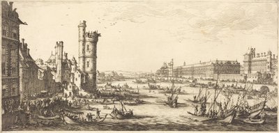 Widok na Luwr autorstwa Jacques Callot