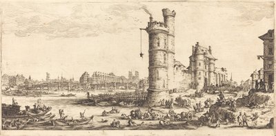 Widok na Pont Neuf autorstwa Jacques Callot