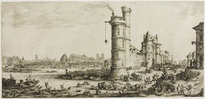 Widok na Pont Neuf autorstwa Jacques Callot