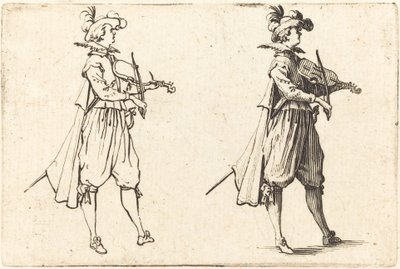 Skrzypek, ok. 1622. autorstwa Jacques Callot