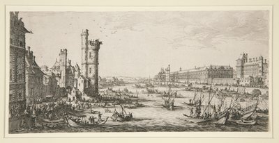 Widok na Luwr autorstwa Jacques Callot