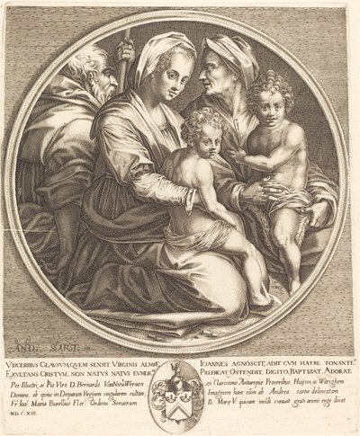 Święta Rodzina autorstwa Jacques Callot after Andrea del Sarto