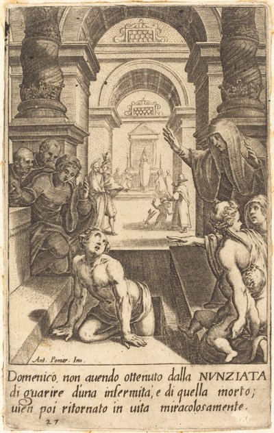 Domenico autorstwa Jacques Callot after Antonio Circignani