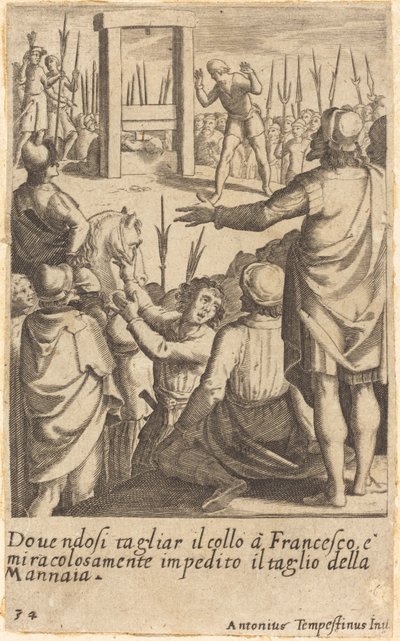 Franciszek autorstwa Jacques Callot after Antonio Tempesta