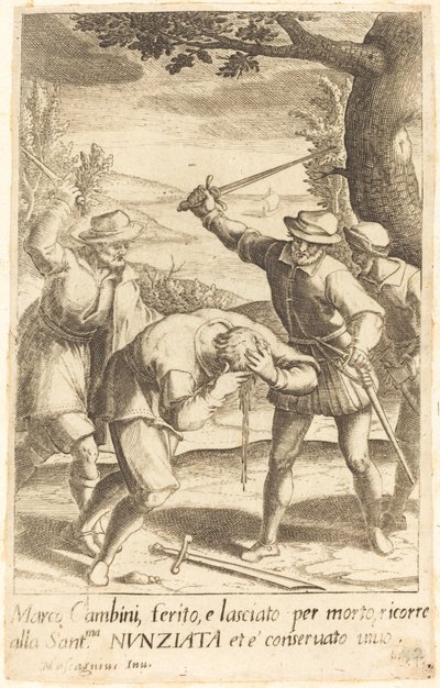 Marco Cambini autorstwa Jacques Callot after Donato Mascagni