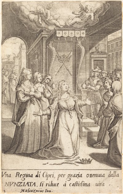 Królowa Cypru autorstwa Jacques Callot after Donato Mascagni