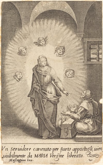 Wyzwolony Sługa autorstwa Jacques Callot after Donato Mascagni