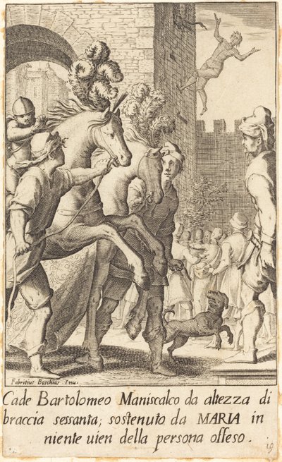Bartolomeo, Kowal autorstwa Jacques Callot after Fabrizio Boschi