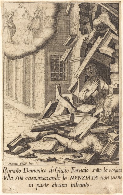 Domenico di Giusto autorstwa Jacques Callot after Matteo Rosselli