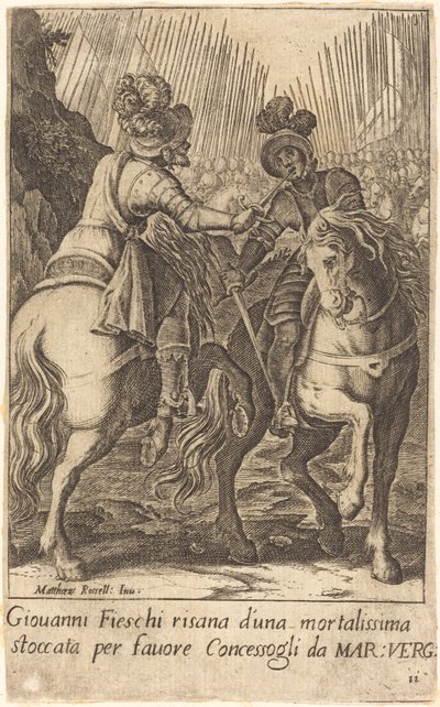 Giovanni Fieschi autorstwa Jacques Callot after Matteo Rosselli