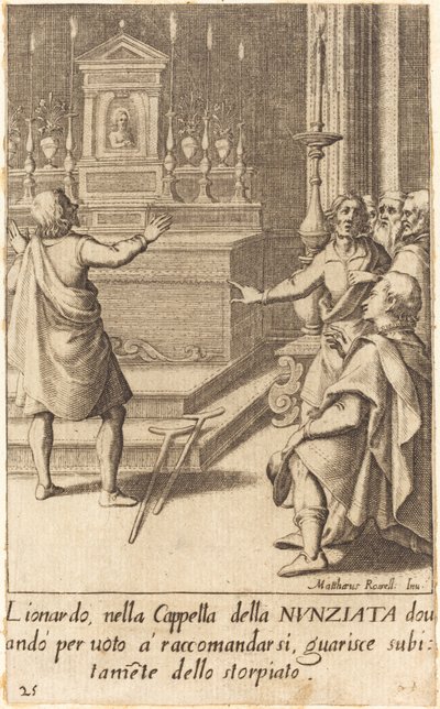 Lionardo autorstwa Jacques Callot after Matteo Rosselli