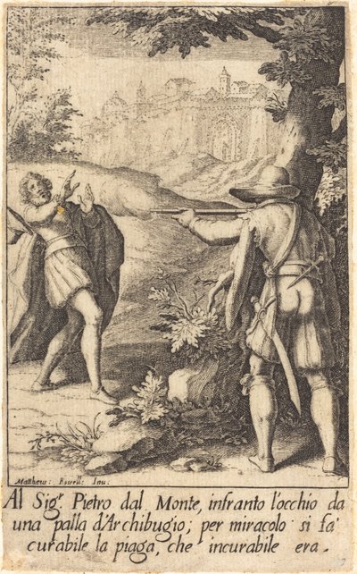 Pietro dal Monte autorstwa Jacques Callot after Matteo Rosselli