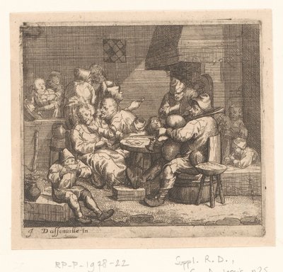 Scena w karczmie autorstwa Jacques Dassonville (attributed to)