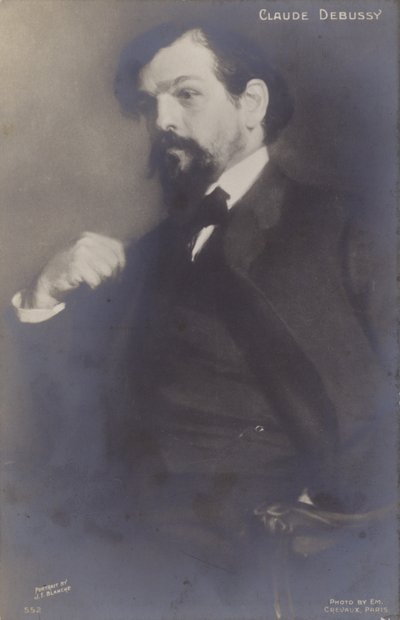 Claude Debussy, francuski kompozytor (1862-1918) autorstwa Jacques Emile Blanche