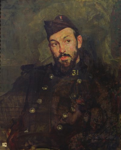 Felicien Cacan w mundurze, 1915 autorstwa Jacques Emile Blanche