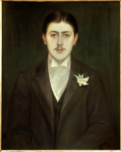 Portret Marcela Prousta (1871-1922), francuskiego pisarza. Obraz Jacques Emile (Jacques-Emile) Blanche (1861-1942). autorstwa Jacques Emile Blanche