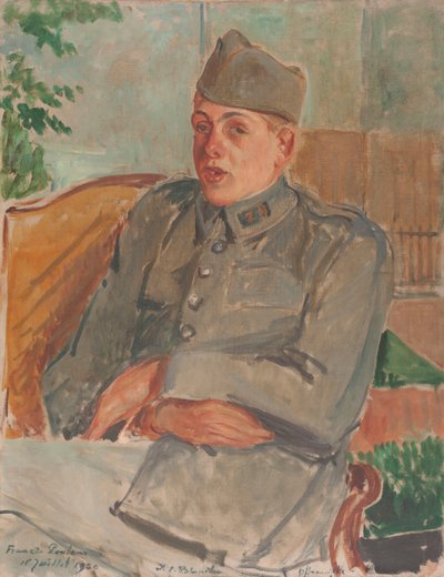 Portret pianisty i kompozytora Francisa Poulenca 1899-1963, 1920. autorstwa Jacques Emile Blanche