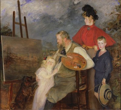Malarz Thaulow i jego dzieci, czyli rodzina Thaulow, 1895 autorstwa Jacques Emile Blanche