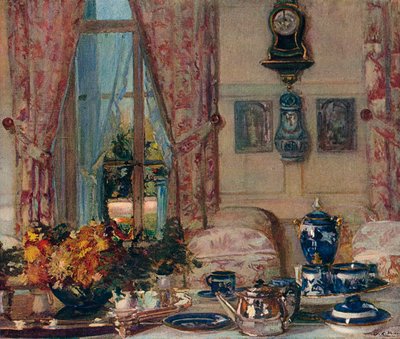 Jadalnia w Offranville, ok. 1909 autorstwa Jacques Emile Blanche