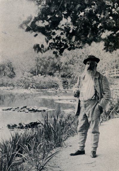 „Claude Monet, Giverny”, 1905 autorstwa Jacques Ernest Bulloz