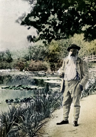 „Claude Monet, Giverny”, 1905 autorstwa Jacques Ernest Bulloz