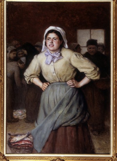 La cancalaise - Obraz Jacques Eugene Feyen (1815-1908)., b.d. autorstwa Jacques Eugene Feyen