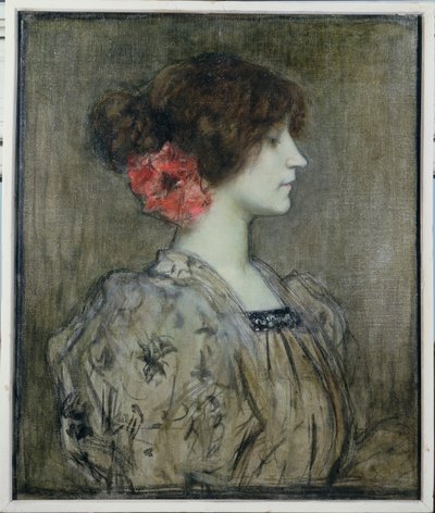 Colette (1873-1954), ok. 1896 autorstwa Jacques Fernand Humbert