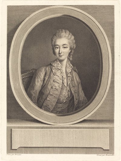 Madame du Barry autorstwa Jacques Firmin Beauvarlet after François Hubert Drouais