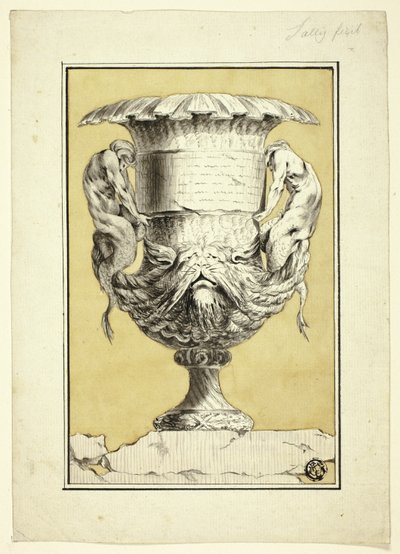 Monumentalna waza z antropomorficznymi postaciami autorstwa Jacques Francois Joseph Saly