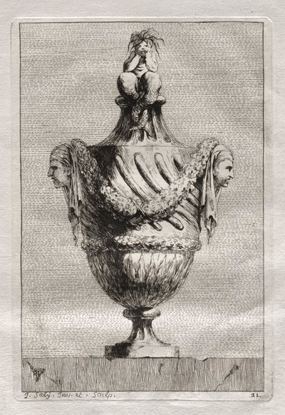 Zestaw Waz: Tablica 21, 1746. autorstwa Jacques Francois Joseph Saly