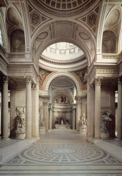 Widok wnętrza, 1764-1812 autorstwa Jacques Germain Soufflot