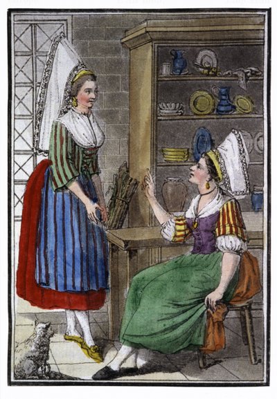 Wieśniaczki z Normandii autorstwa Jacques Grasset de Saint Sauveur
