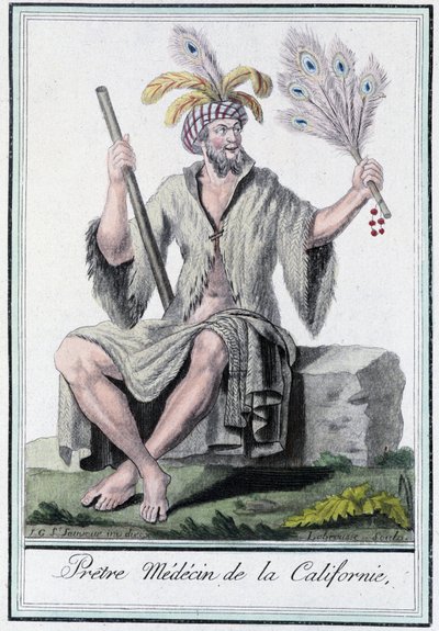Ksiądz lekarz z Kalifornii - w „”Encyclopedia of Travels”” Grasset Saint Sauveur, wyd. Paryż 1796 autorstwa Jacques Grasset de Saint Sauveur
