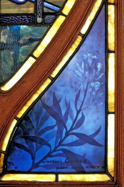 Nancy (wydział 54), Art Nouveau, Izba Przemysłowo-Handlowa, Witraże Jacquesa Grubera (1870-1936) - Podpis autorstwa Jacques Gruber