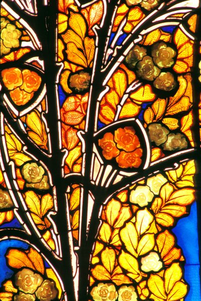 Nancy (wydział 54), Art Nouveau, Hotel Bergeret, Witraże Jacquesa Grubera (1870-1936) „”róże i mewy”” autorstwa Jacques Gruber