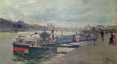 Scena portowa, XIX w. autorstwa Jacques Guiaud